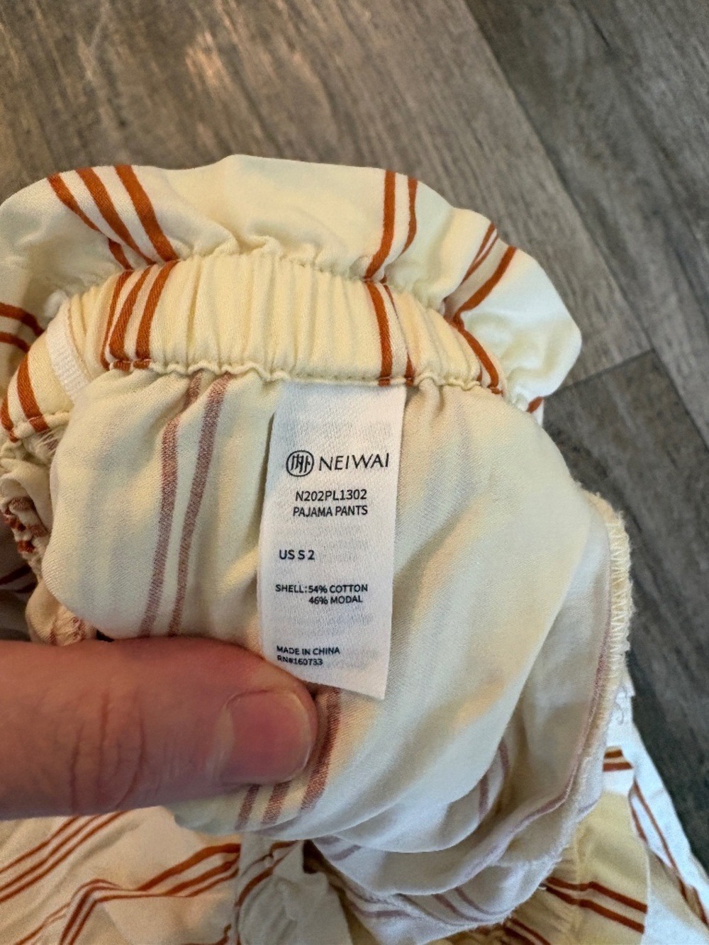 NEIWAI Cotton Matching Pajama Set Button Down Shirt + Drawstring Bottoms Small - Picture 4 of 13
